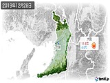 2019年12月28日の大阪府の実況天気