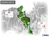 2020年01月01日の京都府の実況天気