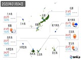 実況天気(2020年01月04日)