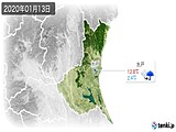 2020年01月13日の茨城県の実況天気
