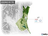 2020年01月17日の茨城県の実況天気