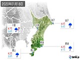 2020年01月18日の千葉県の実況天気