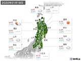 実況天気(2020年01月18日)