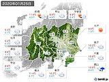 2020年01月25日の関東・甲信地方の実況天気