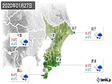 2020年01月27日の千葉県の実況天気