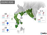 実況天気(2020年01月29日)