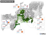 実況天気(2020年01月31日)