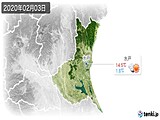 実況天気(2020年02月03日)