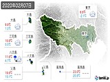 実況天気(2020年02月07日)