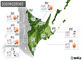 2020年02月08日の道東の実況天気