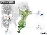 実況天気(2020年02月12日)