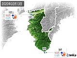 実況天気(2020年02月13日)