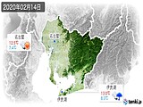 2020年02月14日の愛知県の実況天気