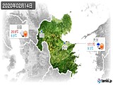 実況天気(2020年02月14日)