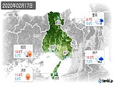 実況天気(2020年02月17日)