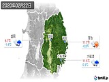 実況天気(2020年02月22日)