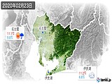 2020年02月23日の愛知県の実況天気