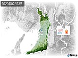 2020年02月23日の大阪府の実況天気