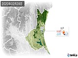 2020年02月28日の茨城県の実況天気