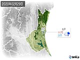 2020年02月29日の茨城県の実況天気