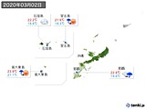 実況天気(2020年03月02日)