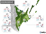 2020年03月04日の道東の実況天気