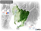 2020年03月05日の愛知県の実況天気
