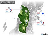 2020年03月05日の山形県の実況天気