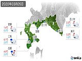 実況天気(2020年03月05日)