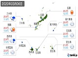 2020年03月06日の沖縄県の実況天気