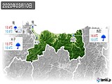 2020年03月10日の鳥取県の実況天気