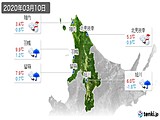 実況天気(2020年03月10日)