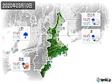 実況天気(2020年03月10日)