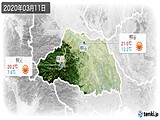 2020年03月11日の埼玉県の実況天気