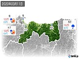 実況天気(2020年03月11日)