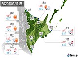 実況天気(2020年03月16日)