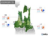 2020年03月17日の青森県の実況天気