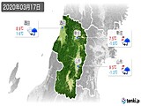 2020年03月17日の山形県の実況天気