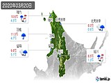 実況天気(2020年03月20日)