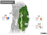 実況天気(2020年04月04日)