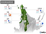 実況天気(2020年04月05日)