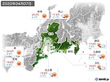 実況天気(2020年04月07日)