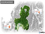 2020年04月08日の岐阜県の実況天気