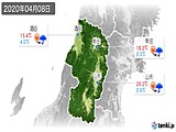 2020年04月08日の山形県の実況天気