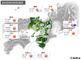 実況天気(2020年04月08日)