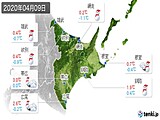 2020年04月09日の道東の実況天気