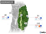 実況天気(2020年04月10日)