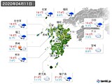 実況天気(2020年04月11日)