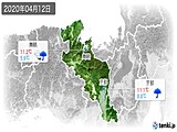 2020年04月12日の京都府の実況天気