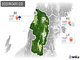 2020年04月12日の山形県の実況天気